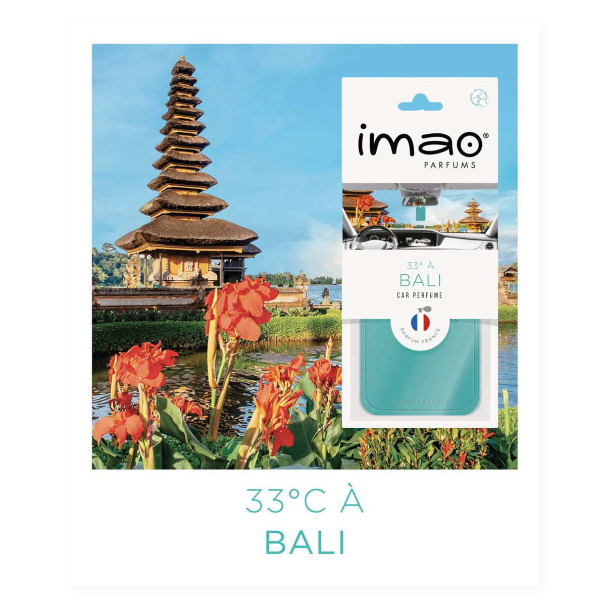 Scented Card Imao BALI * Air Freshener * Car Fragrance - Home - Office