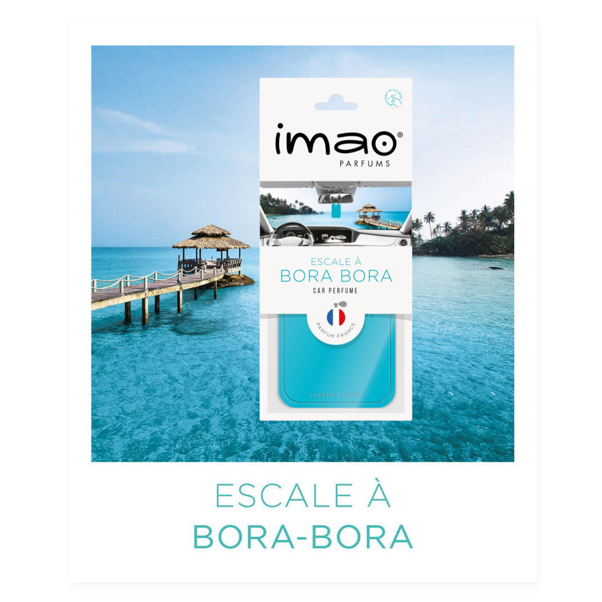 Scented Card Imao BORA BORA * Air Freshener *  Car Fragrance - Home - Office