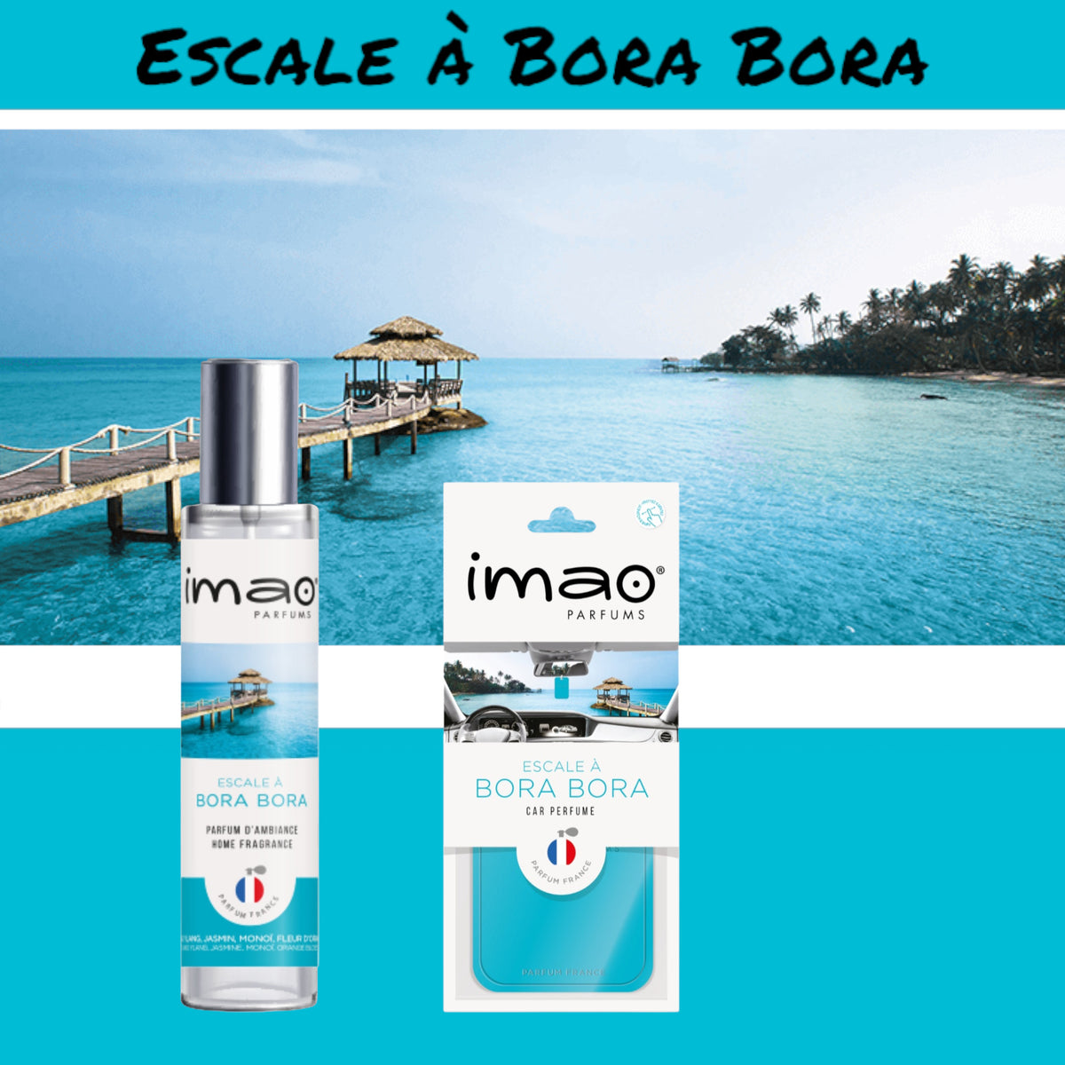 Set Imao BORA-BORA * Air Freshener * Car Fragrance - Home - Office