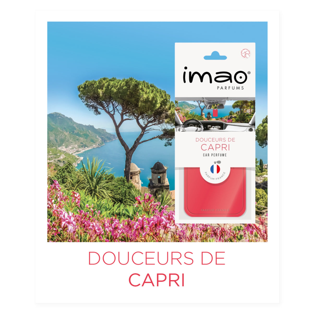 Scented Card Imao CAPRI * Air Freshener * Car Fragrance - Home - Office