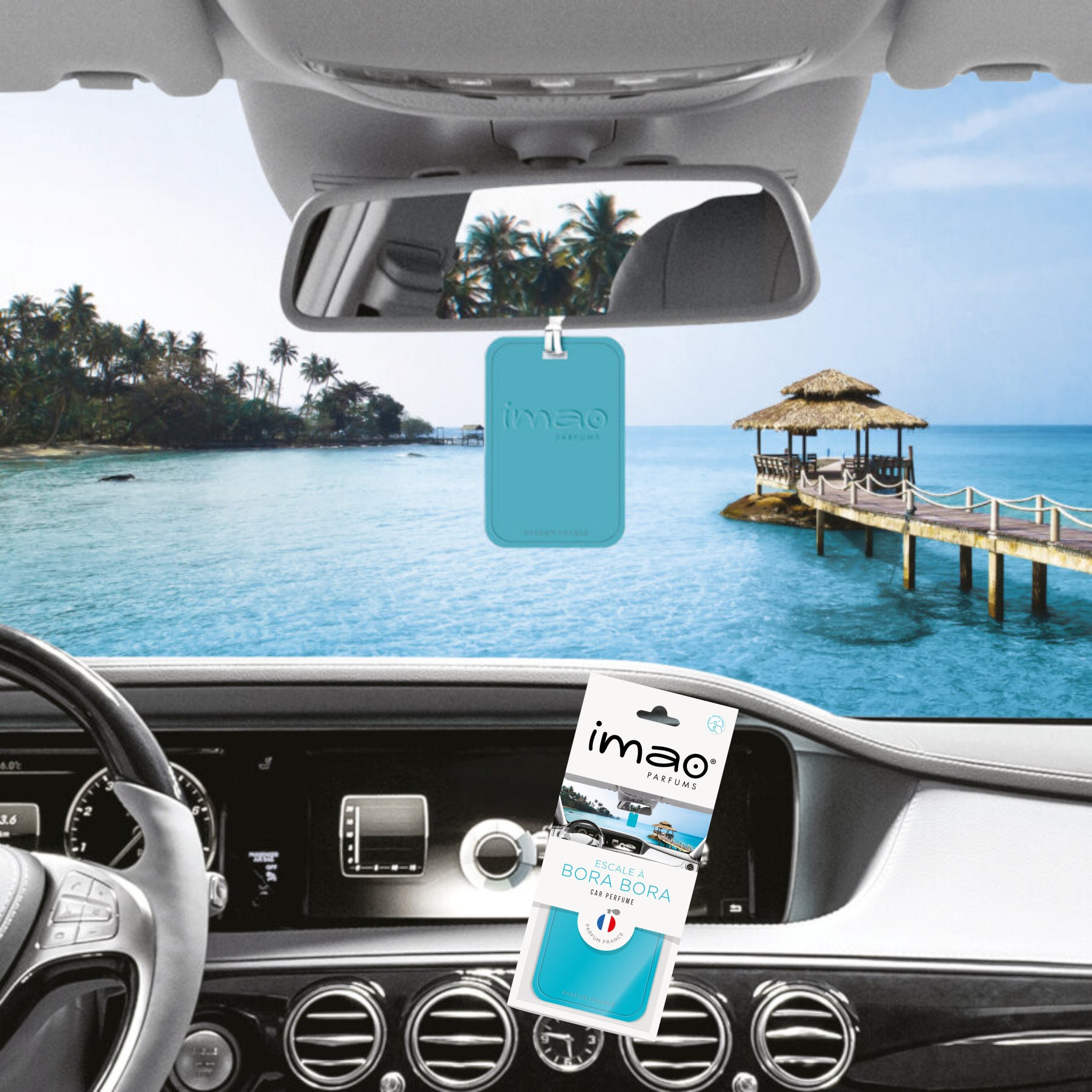 Scented Card Imao BORA BORA * Air Freshener *  Car Fragrance - Home - Office