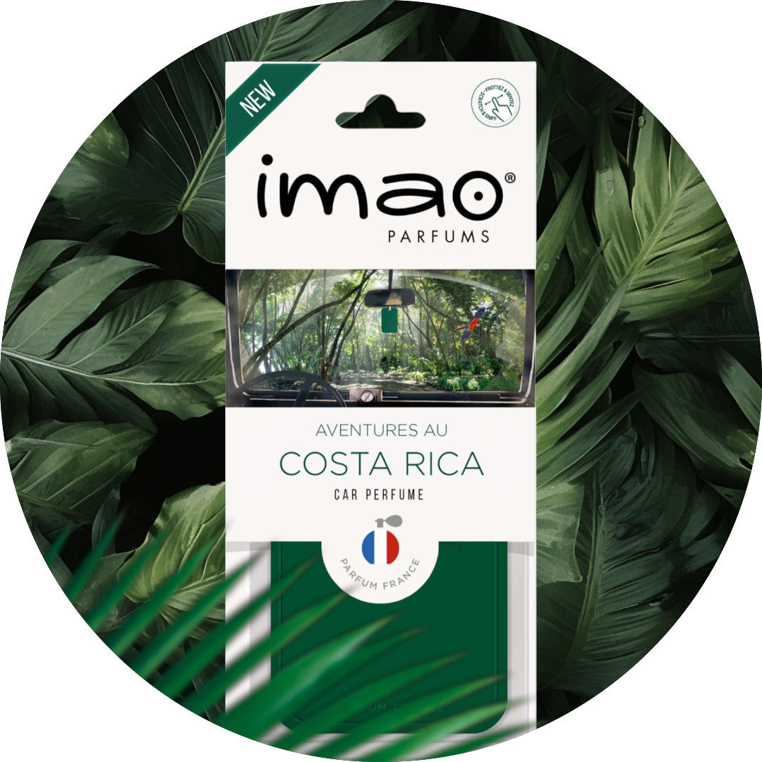 NEW !!! Scented Card Imao COSTA RICA * Air Freshener * Car Fragrance - Home - Office