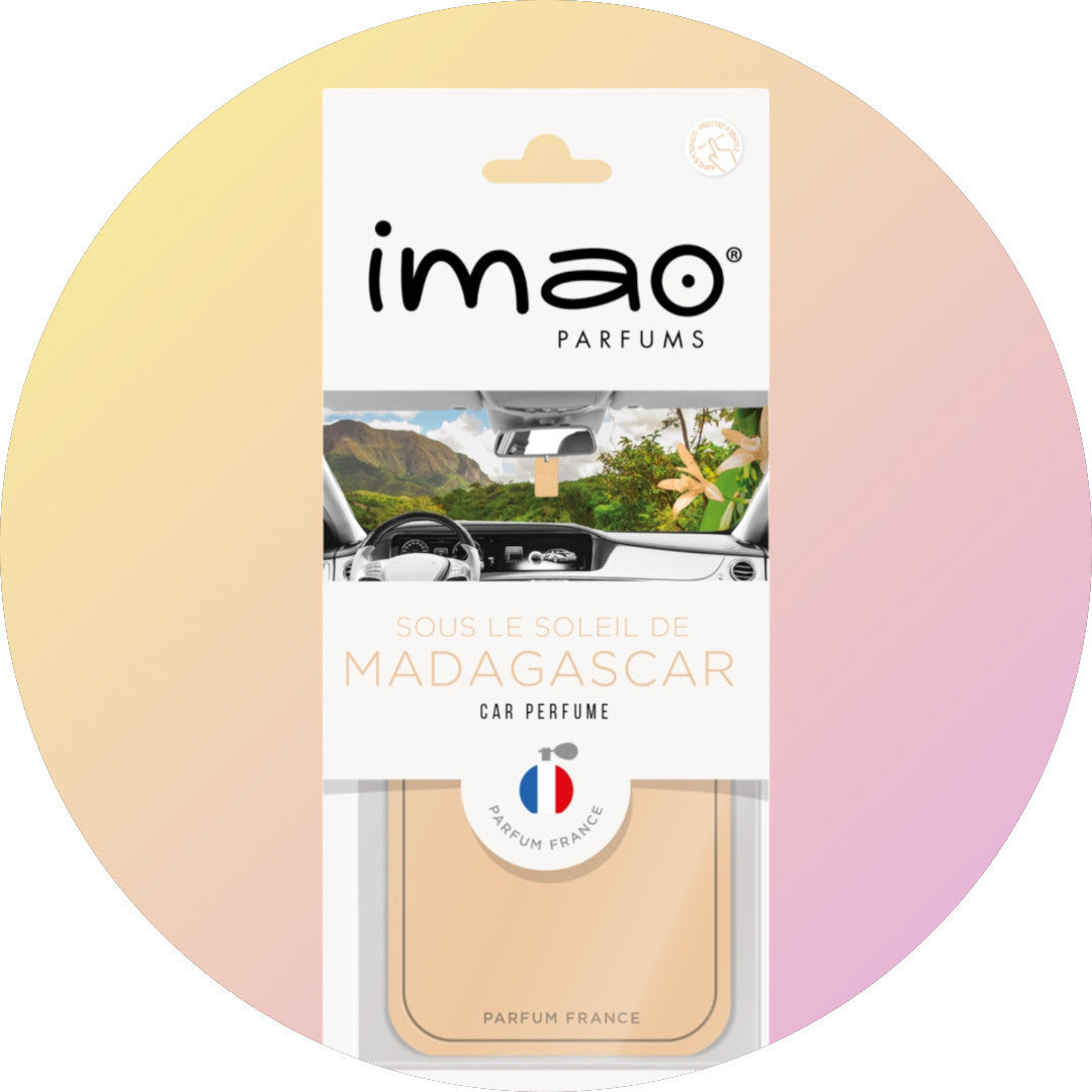 Scented Card Imao MADAGASCAR * Air Freshener * Car Fragrance - Home - Office