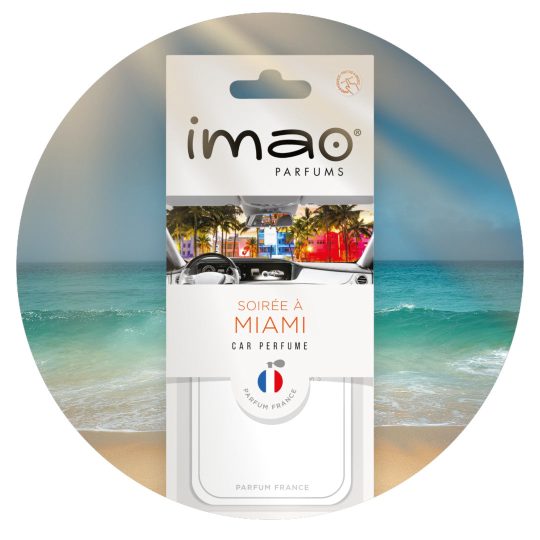 Scented Card Imao MIAMI * Air Freshener * Car Fragrance - Home - Office