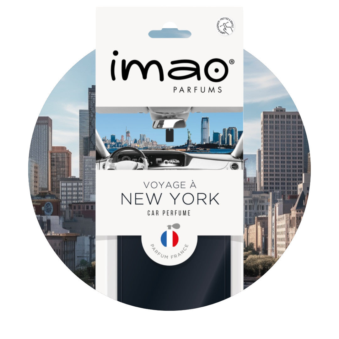 Scented Card Imao NEW YORK * Air Freshener * Car Fragrance - Home - Office